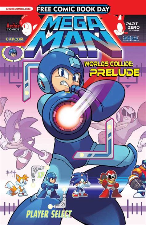 Sonic And Mega Man Worlds Collide Prelude Free Comic Book Day Edition