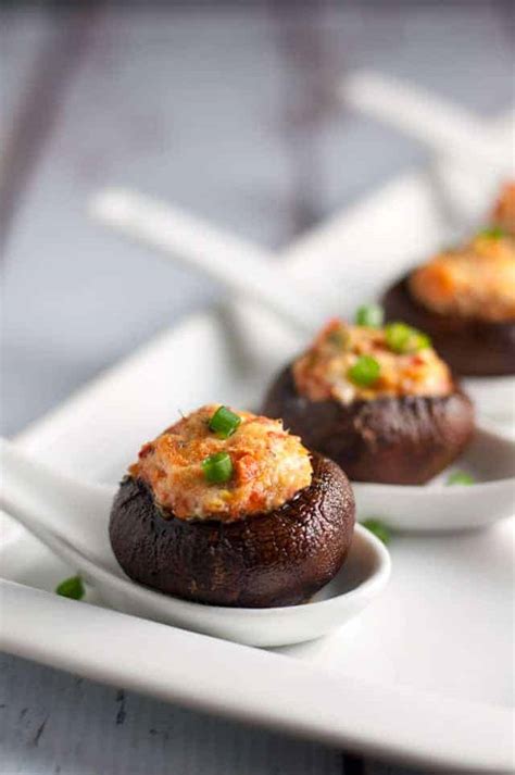 Smoked Salmon And Goat Cheese Stuffed Mushrooms Flavour
