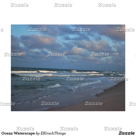 An Ocean Scene With Waves Crashing On The Beach And Clouds In The Sky