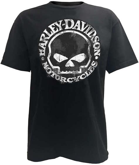 Harley Davidson Mens T Shirt Hand Made Willie G Skull