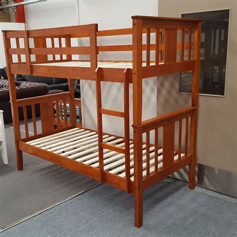 Furniture Place Nz Holly King Single Bunk Bed Solid Hardwood Antique Oak