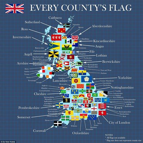 The Sixth Duke Mapsontheweb County Flags Of The United Kingdom Uk