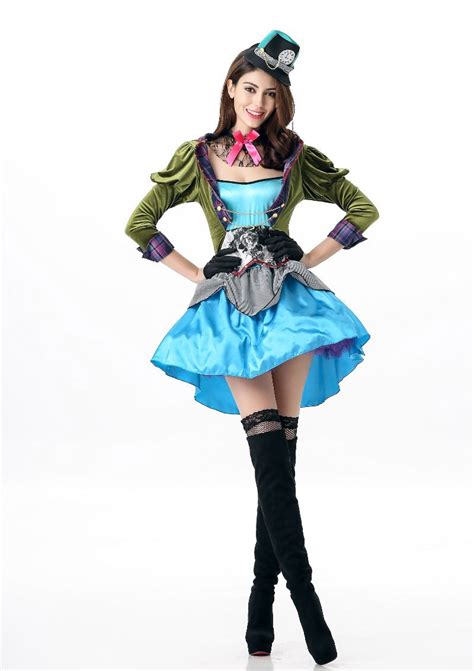 Johnny depp's mad hatter costume from alice in wonderland. 2017 Adult Alice In Wonderland Costume Womens Mad Hatter ...