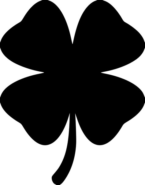  Free Clover Svg Icon Four Leaf Clover Clipart Full Size Clipart