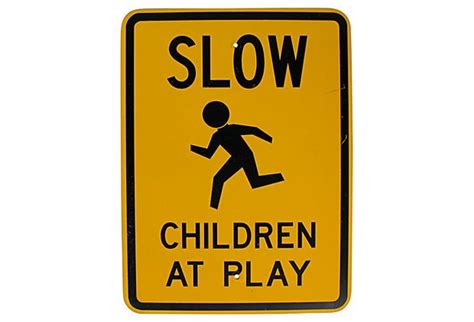 Children At Play Road Sign On Road Signs Signs