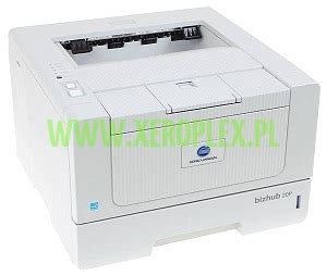 It features a large color touchscreen that's as simple to use as a familiar tablet, an enhanced control panel with a new mobile connectivity area, and control for hardware and software functions. Konica Minolta Bizhub 20p - drukarka czarno-biała A4 ...