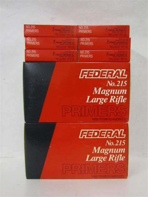 Federal No215 Magnum Large Rifle Primers Landsborough Auctions