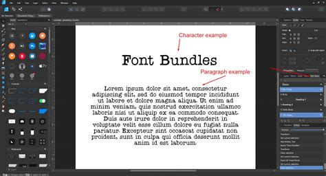How To Use Affinity Designer Text Styles Design Bundles