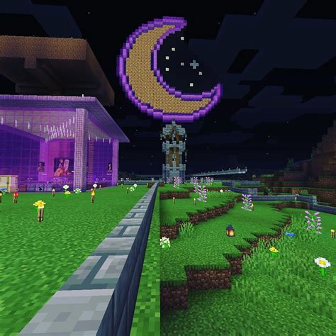 I Decided To Make A Crescent Moon On Top Of My Enchantment Tower R