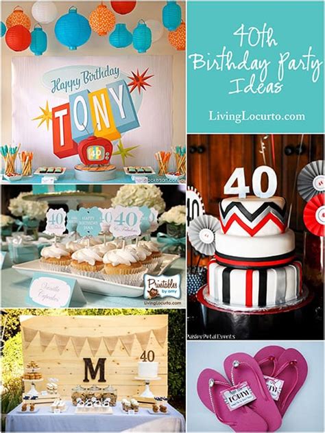 These 40th birthday party ideas are a blast! 10 Amazing 40th Birthday Party Ideas for Men and Women