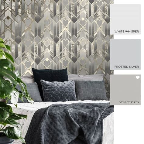 Liquid Marble Geometric Wallpaper In Grey And Gold Geometric Wallpaper