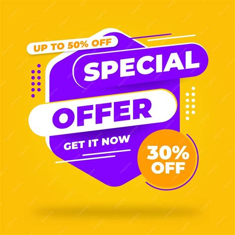 Premium Vector Special Offer Discount Banner Promotion Template