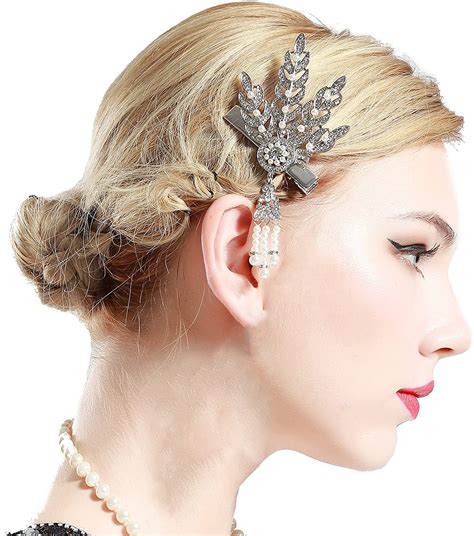 Coucoland 1920s Crystal Hair Pins Vintage Hair Pins Great Gatsby