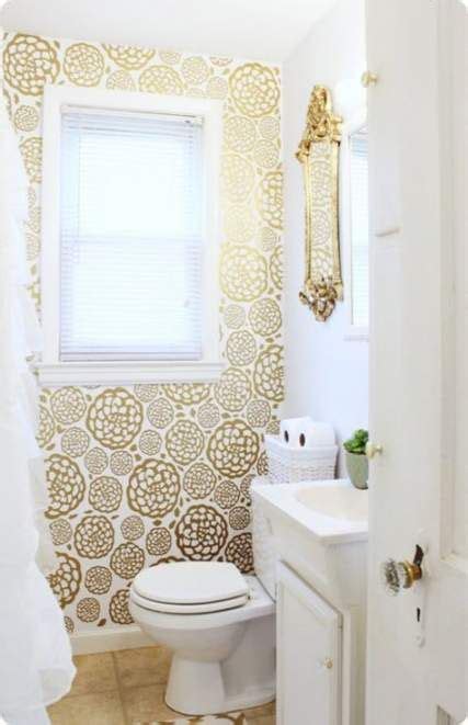 New Temporary Wallpaper Bathroom Powder Rooms 25 Ideas | Bathroom
