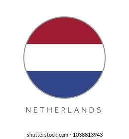 Netherlands Flag Round Circle Vector Icon Stock Vector Royalty Free Shutterstock