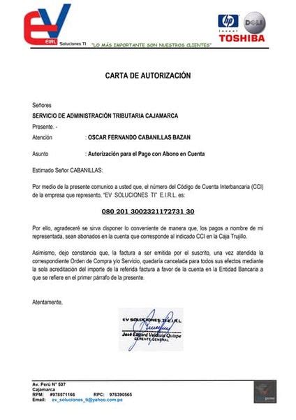 Carta Autorizacion Henry Molina