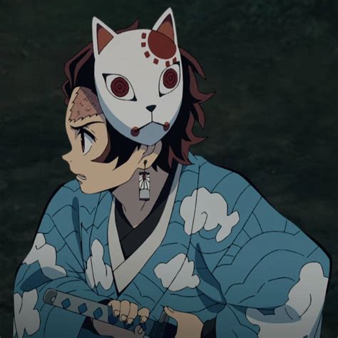 Download Tanjiro Wearing Demon Slayer Mask Wallpaper