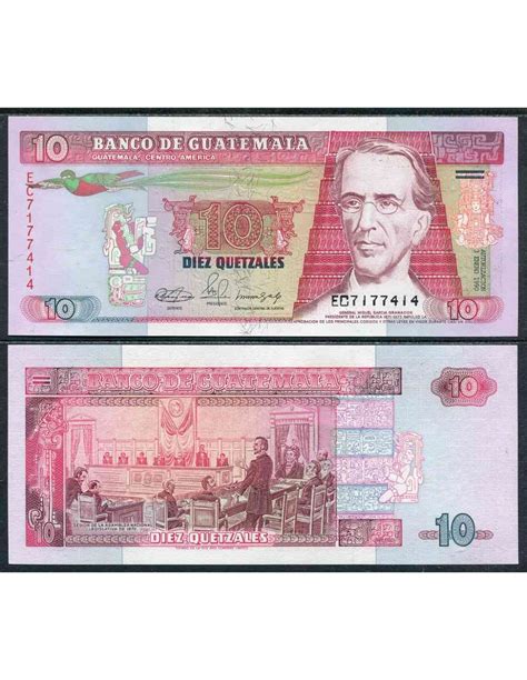 Guatemala 1990 Billetes Circulación Ext Nº 00075b Scunc 10