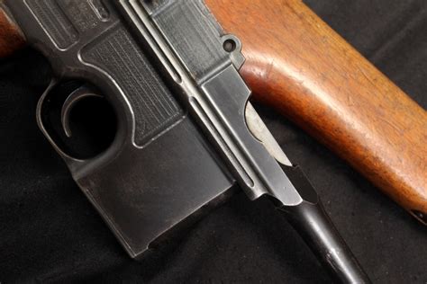 Mauser C96 Broomhandle 1896 Pre War Semi Auto Pistol And Shoulder Stock