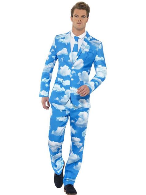 Mens Suit Flamingos Costume Stag Night Funny Mens New Fancy