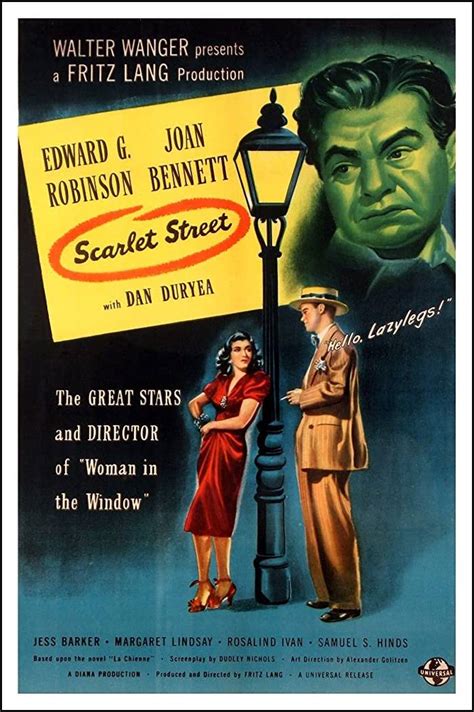Scarlet Street Movie Poster 1945 Great Movies