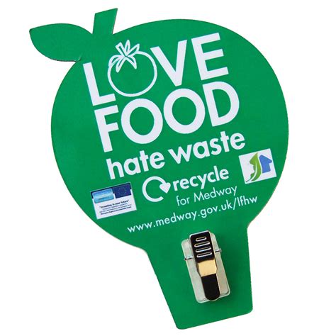 Love Food Hate Waste Fridge Memo Clip Promotional Products