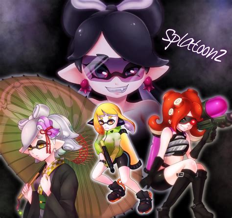 Inkling Player Character Inkling Girl Octoling Player Character Callie Marie And 2 More
