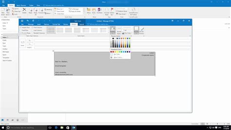 Creating Email Templates In Outlook 2016 Youtube