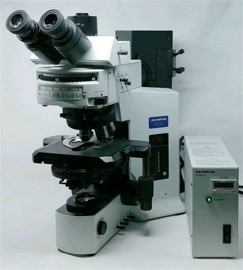 Olympus Microscope Bx51 With Dic And Fluorescence Nc Sc Va Md