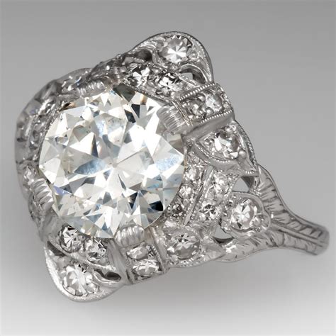 Vintage 2 Carat Diamond Engagement Ring Diamond