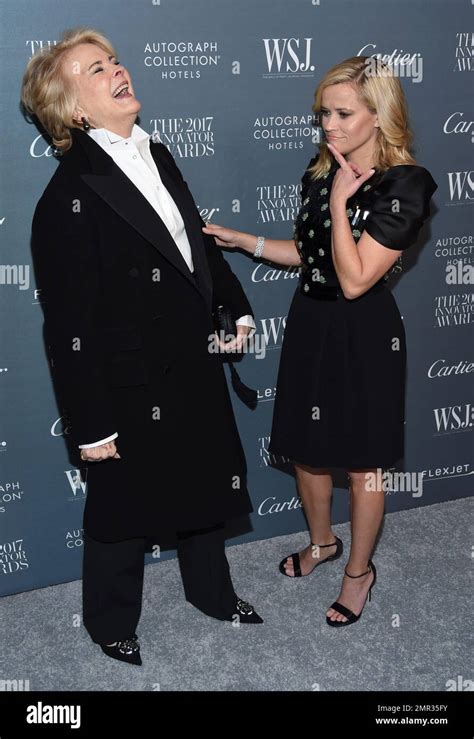Candice Bergen Left And Reese Witherspoon Attend The Wsj Magazine