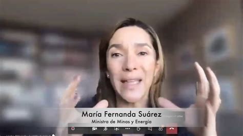 Declaraciones De La Ministra De Minas María Fernanda Suárez Youtube