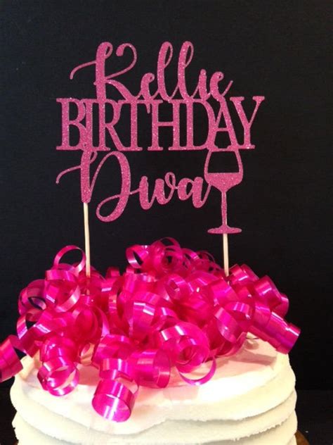 Happy Birthday Diva Cake Topper Personalized Cake Topper Etsy
