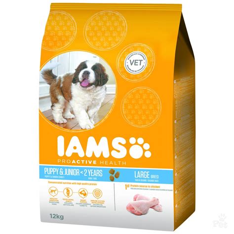 Choosing a dry puppy food designed for large breeds is the best way to keep your big puppy happy and healthy. Iams Large Breed Puppy Food