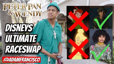 Peter Pan And Wendy And Tinkerbell Disneys Ultimate Woke Race Swap Youtube