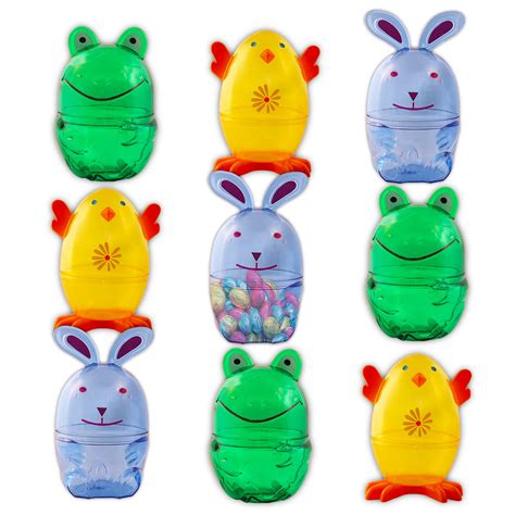 Buy Shaped Fillable Easter Eggs Party Supplies Bundle 9 Pc Large