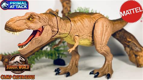 Mattel Camp Cretaceous Epic Roarin Tyrannosaurus Rex Review Jurassic