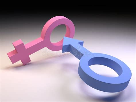 3d male and female gender symbols stock illustration illustration of background isolation