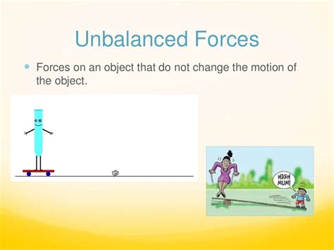 Balanced And Unbalanced Forces Vocab