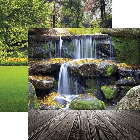 Reminisce Photo Shoot Waterfall Landscape Paper Background For