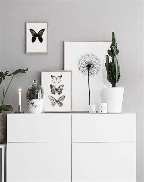 Black And White Poster With Butterflies Cleanly Designed Prints