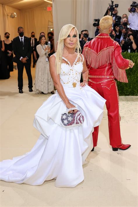 Donatella Versace At The 2021 Met Gala See Every Look From The Met