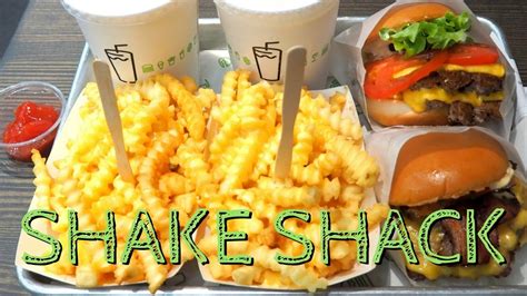 Shake Shack In Seoul Korea Eating Burgers Cheesy Fries And