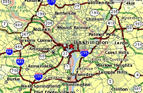 Map Of The Northern Virginia Dc Freeway Network Source Download