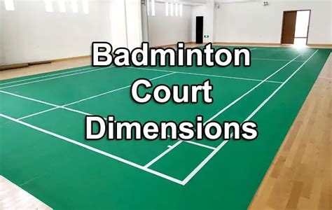 Standard Badminton Court Dimensions And Construction Detail