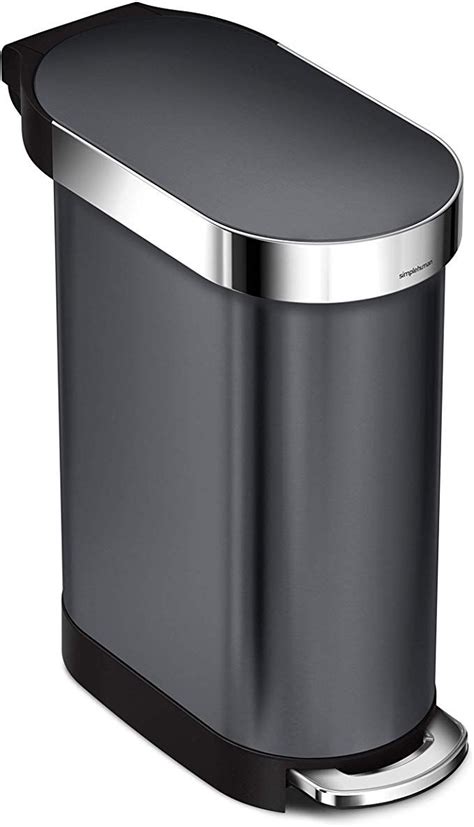A Stainless Steel Trash Can On A White Background