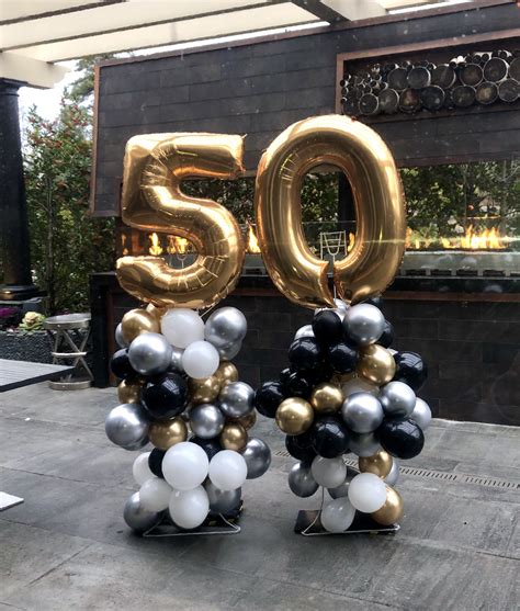 50th Birthday Party Decor Balloon Party Decor 50th Birthday