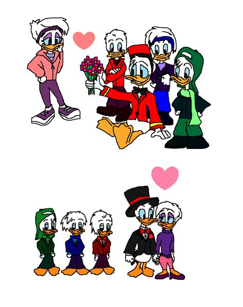Quack Pack Donald Daisy Huey Dewey And Louie Walt Disney Characters Fan Art 42869636