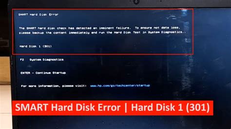 Smart Hard Disk Error Hard Disk 1 301 The Smart Hard Disk Check Has