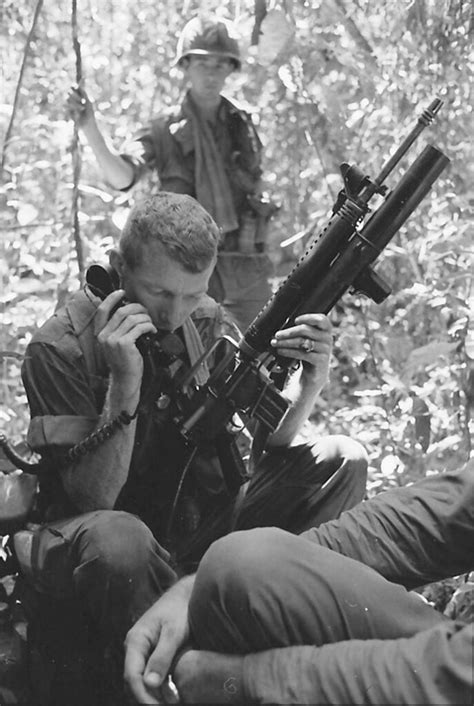 Vietnam War 1965 First Lt Pete Runnels Radios While Holdi Flickr
